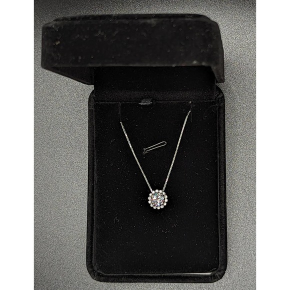Certified 1 ct Genuine White Moissanite  necklace 925 Sterling silver 2. - Picture 7 of 8